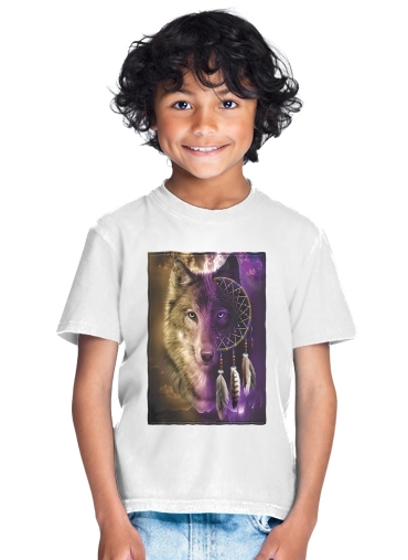  Wolf Dreamcatcher for Kids T-Shirt