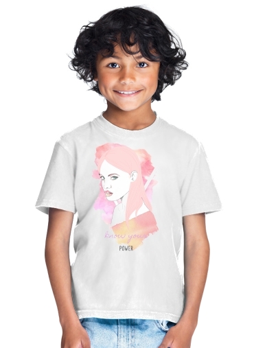  Woman Fight For power for Kids T-Shirt