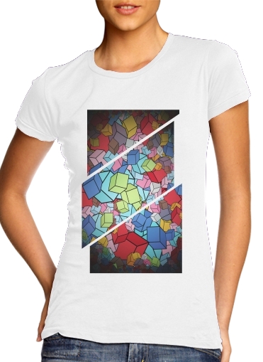 Abstract Cool Cubes for Women's Classic T-Shirt