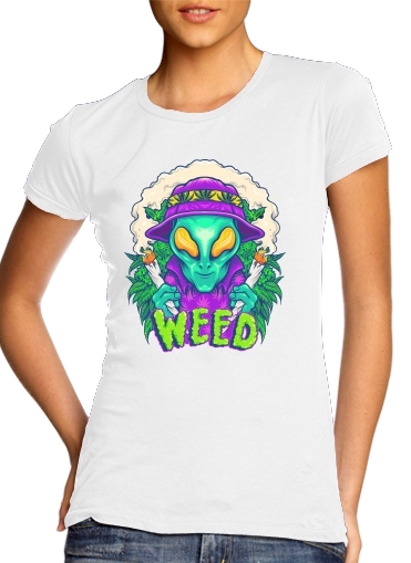  Alien smoking cannabis cbd for Women's Classic T-Shirt