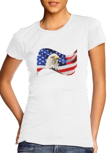  American Eagle and Flag for Women's Classic T-Shirt