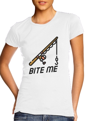  Bite Me Fisher Man for Women's Classic T-Shirt
