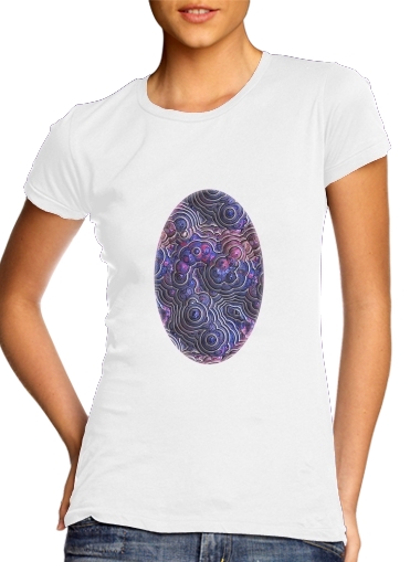  Blue pink bubble cells pattern for Women's Classic T-Shirt