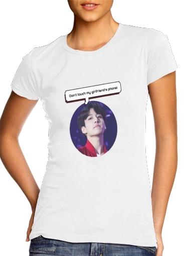  bts jungkook dont touch  girlfriend phone for Women's Classic T-Shirt