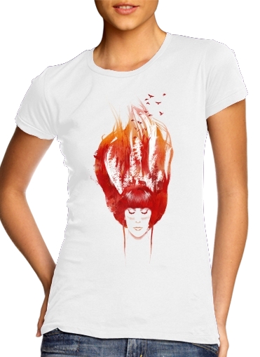  Burning Forest for Women's Classic T-Shirt