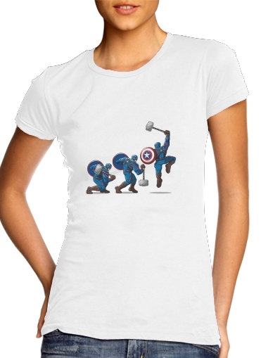  Captain America - Thor Hammer for Women's Classic T-Shirt