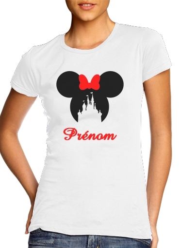  castle Minnie Face with custom name for Women's Classic T-Shirt