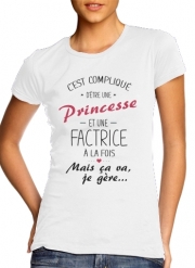 T-Shirts Cest complique detre une princesse et une factrice