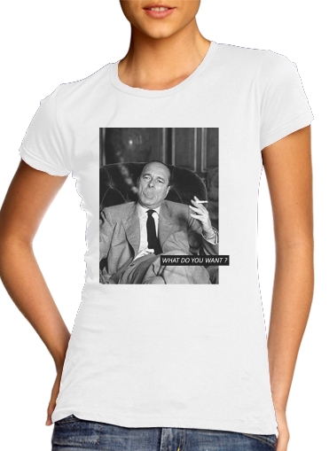  Chirac Smoking What do you want for Women's Classic T-Shirt