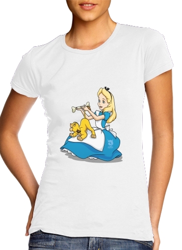  Disney Hangover Alice and Simba for Women's Classic T-Shirt