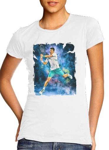  Djokovic Painting art for Women's Classic T-Shirt
