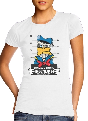  Donald Duck Crazy Jail Prison for Women's Classic T-Shirt