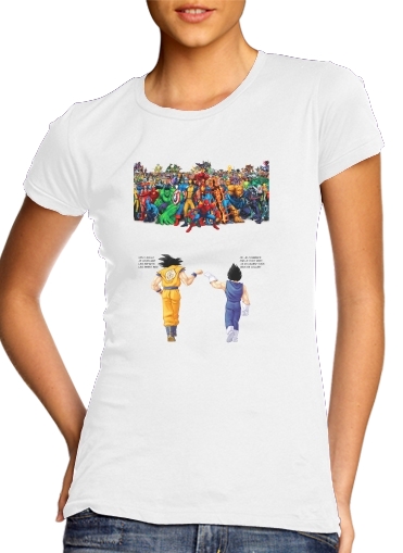  DragonBall x Marvel Combat for Women's Classic T-Shirt