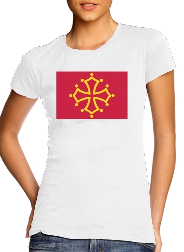  Drapeau de Midi-Pyrenees for Women's Classic T-Shirt