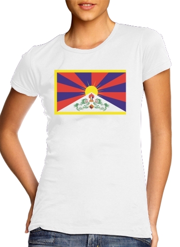  Flag Of Tibet for Women's Classic T-Shirt
