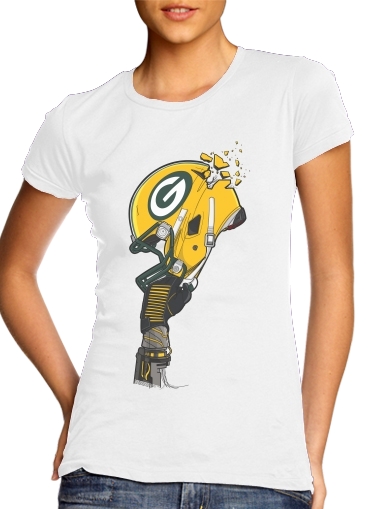  Football Helmets Green Bay for Women's Classic T-Shirt