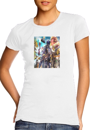  Fortnite Characters with Guns for Women's Classic T-Shirt