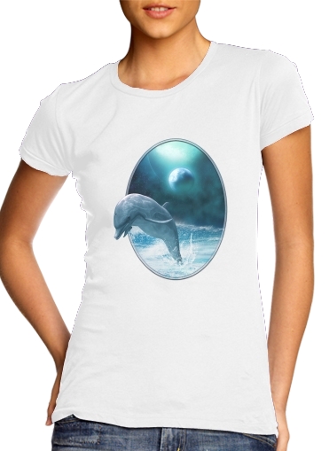  Freedom Of Dolphins for Women's Classic T-Shirt