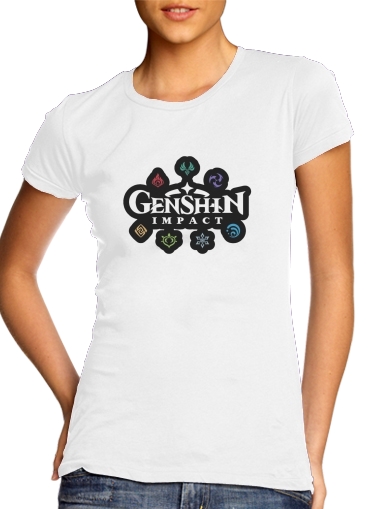  Genshin impact elements for Women's Classic T-Shirt