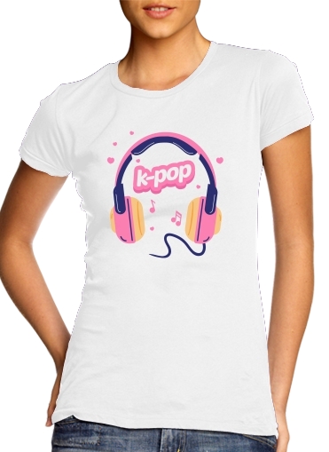  I Love Kpop Headphone for Women's Classic T-Shirt