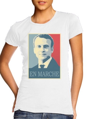  Macron Propaganda En marche la France for Women's Classic T-Shirt