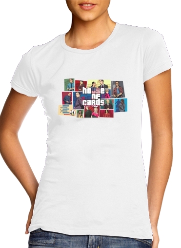 Mashup GTA and House of Cards for Women's Classic T-Shirt