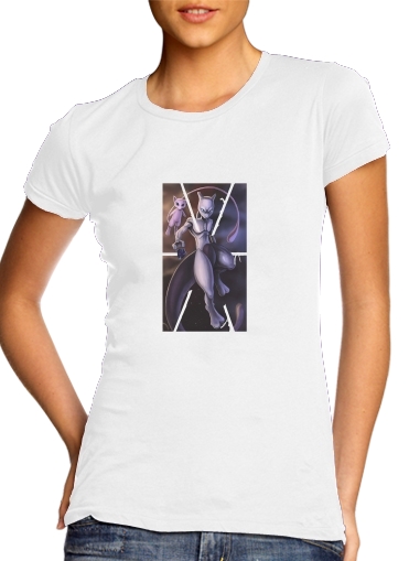  Mew And Mewtwo Fanart for Women's Classic T-Shirt