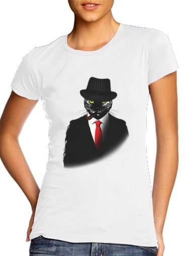  Mobster Cat for Women's Classic T-Shirt