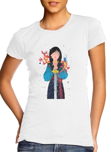  Mulan Princess Watercolor Decor for Women's Classic T-Shirt