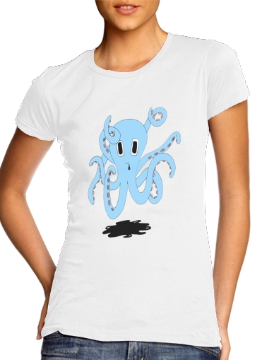  octopus Blue cartoon for Women's Classic T-Shirt