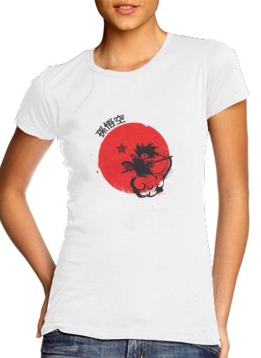  Red Sun Young Monkey for Women's Classic T-Shirt