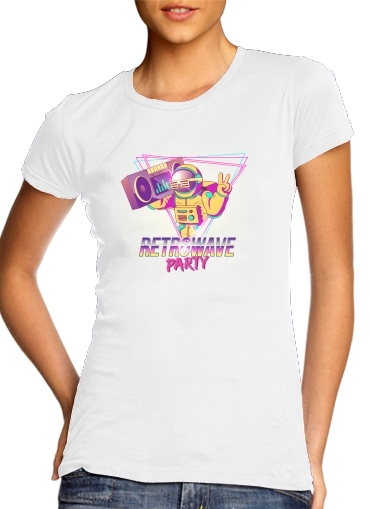  Retrowave party nightclub dj neon for Women's Classic T-Shirt