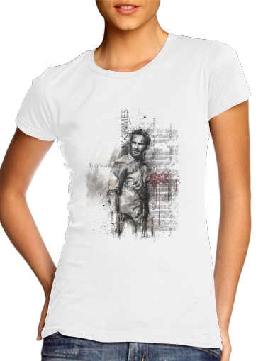  Grunge Rick Grimes Twd for Women's Classic T-Shirt