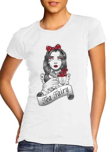  Scary zombie Alice drinking tea for Women's Classic T-Shirt
