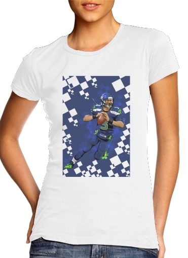  Seattle Seahawks: QB 3 - Russell Wilson for Women's Classic T-Shirt