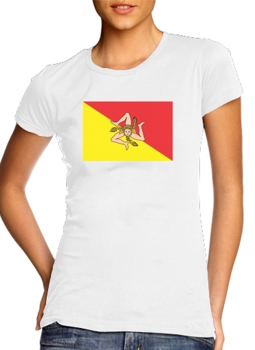  Sicile Flag for Women's Classic T-Shirt