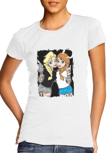  Sisters Selfie Tatoo Punk Elsa Anna for Women's Classic T-Shirt