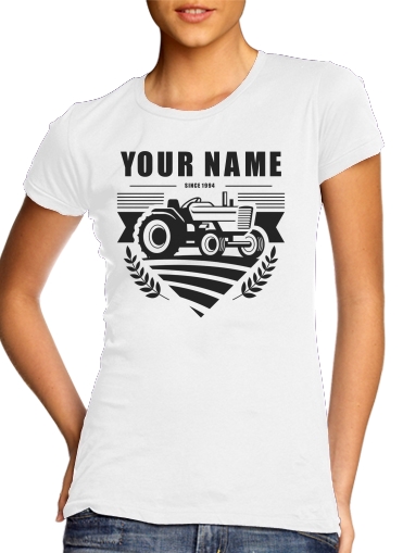  Tractor Farm Logo Custom for Women's Classic T-Shirt