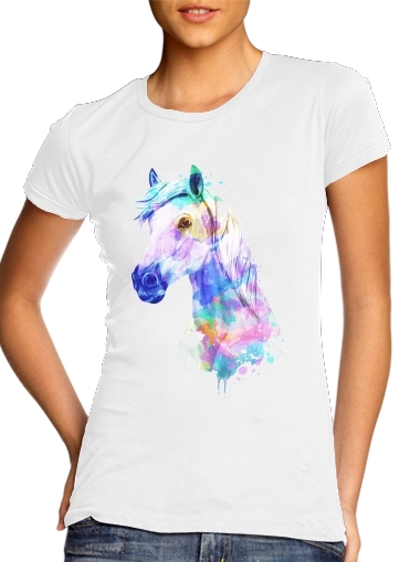  Watercolor Horse for Women's Classic T-Shirt