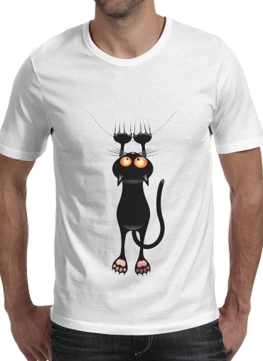  Black Cat Cartoon Hang for Men T-Shirt