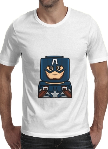  Bricks Captain America for Men T-Shirt