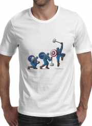 T-Shirts Captain America - Thor Hammer
