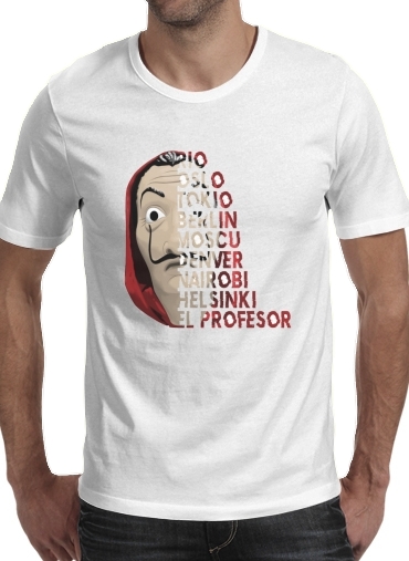  Casa de Papel Mask Vilain for Men T-Shirt