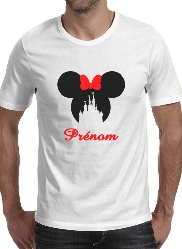  castle Minnie Face with custom name for Men T-Shirt