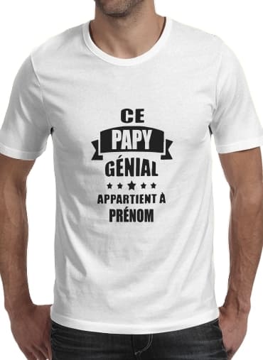  Ce papy genial appartient a prenom for Men T-Shirt