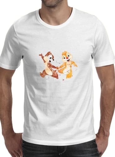  Chip And Dale Watercolor for Men T-Shirt