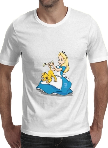  Disney Hangover Alice and Simba for Men T-Shirt