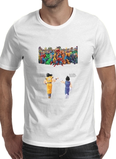  DragonBall x Marvel Combat for Men T-Shirt