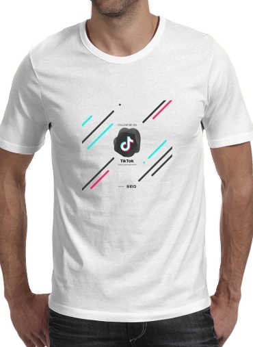  Follow me on tiktok abstract for Men T-Shirt