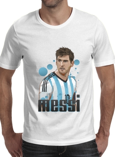  Football Legends: Lionel Messi World Cup 2014 for Men T-Shirt